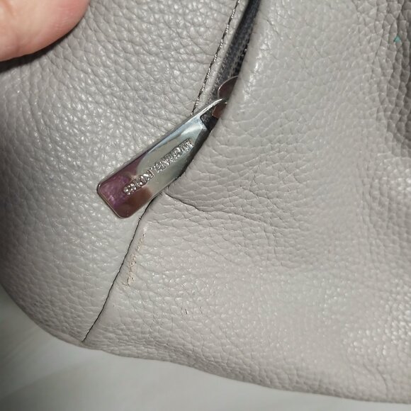 Michael Kors Soft Gray Leather Hobo - Picture 9 of 12